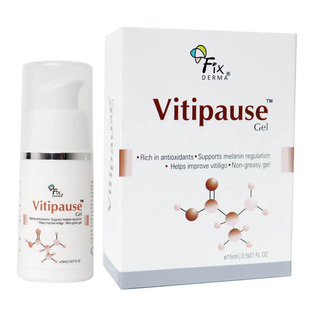 Fix Derma Vitipause Gel | Supports Melanin Regulation & Manages Vitiligo | Non-greasy